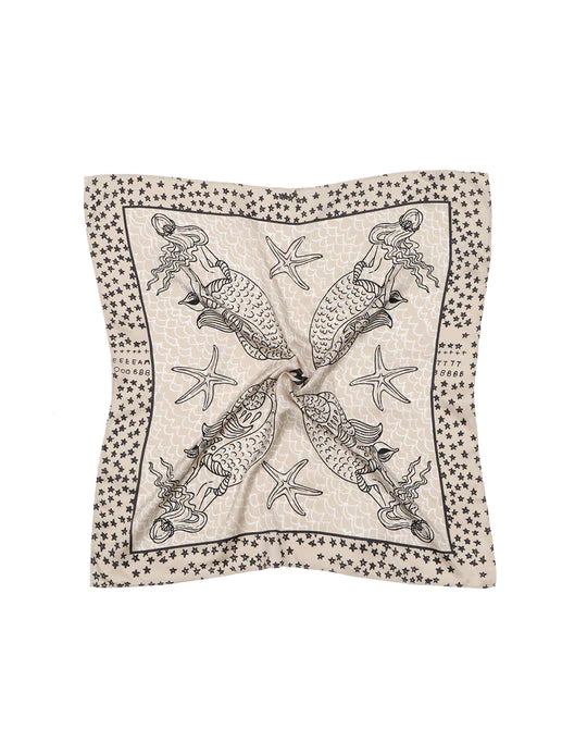 HAZEL PRINTED MERMAID SCARF