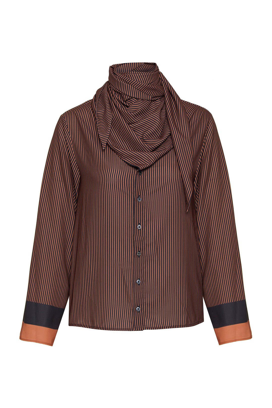 FOULARD ORANGE PRINTED SHIRT