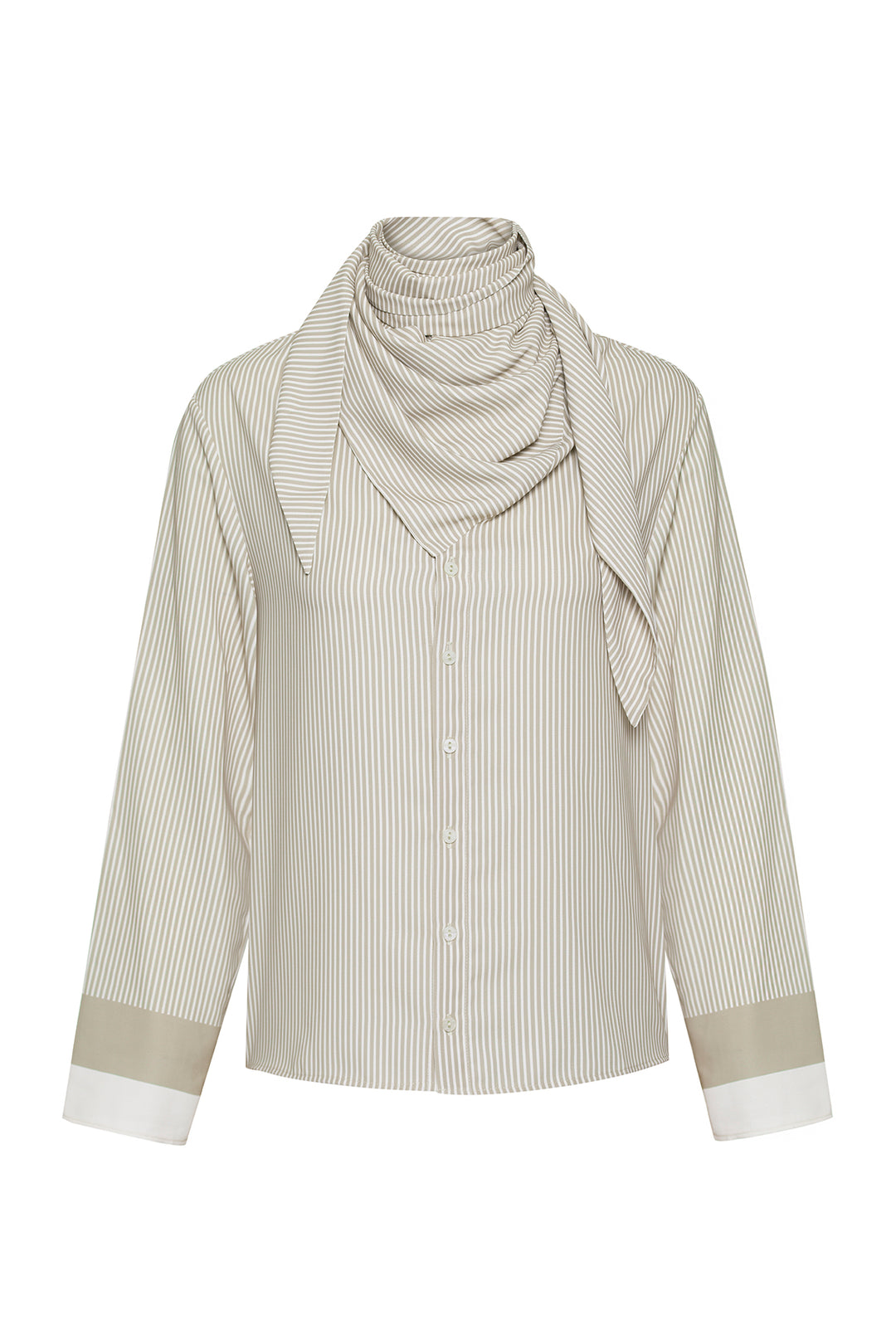 FOULARD BEIGE PRINTED SHIRT