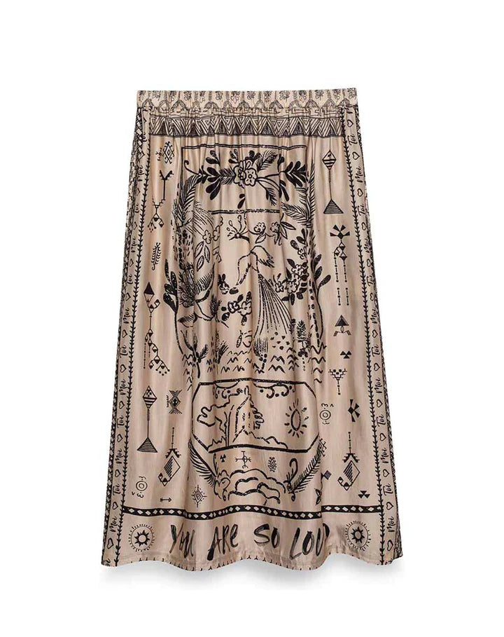 VANESSA PRINTED MIDI BLOSSOM SKIRT