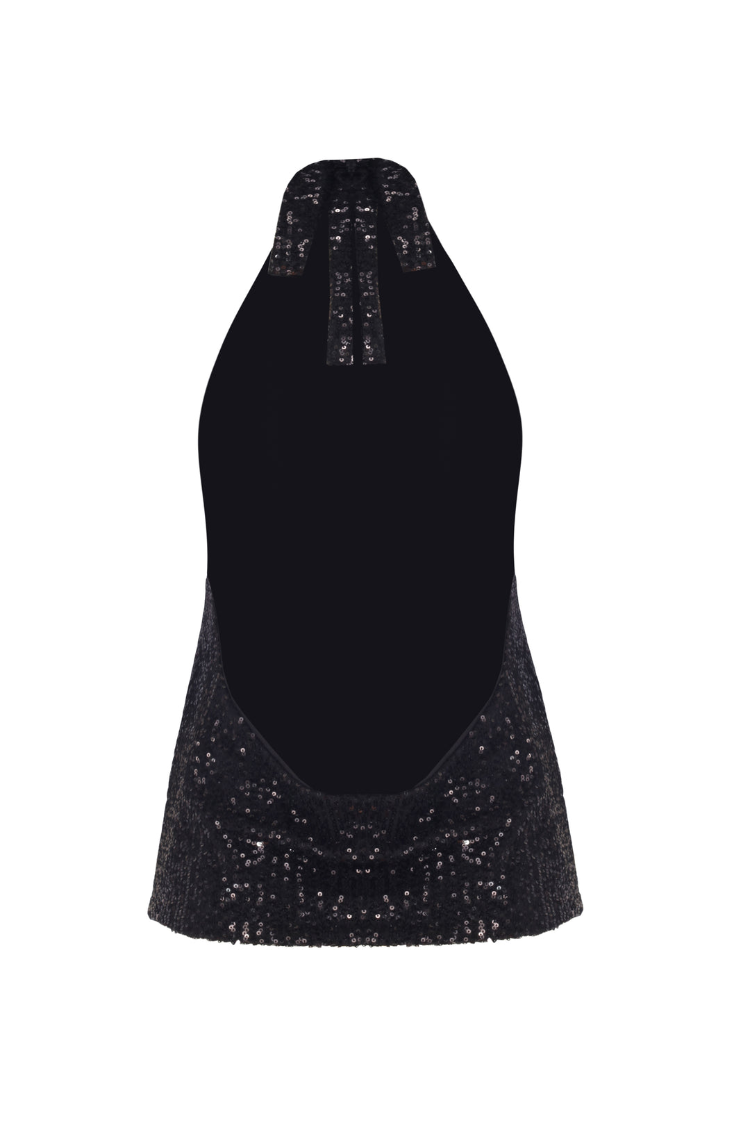 HELEN TOP - BLACK SEQUINED