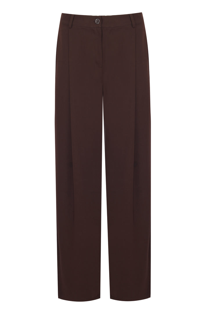 MARLOW PANTS - DARK BROWN