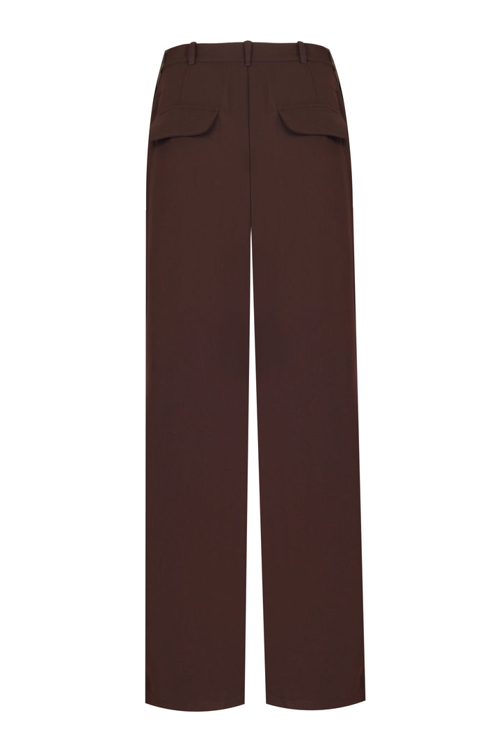 MARLOW PANTS - DARK BROWN