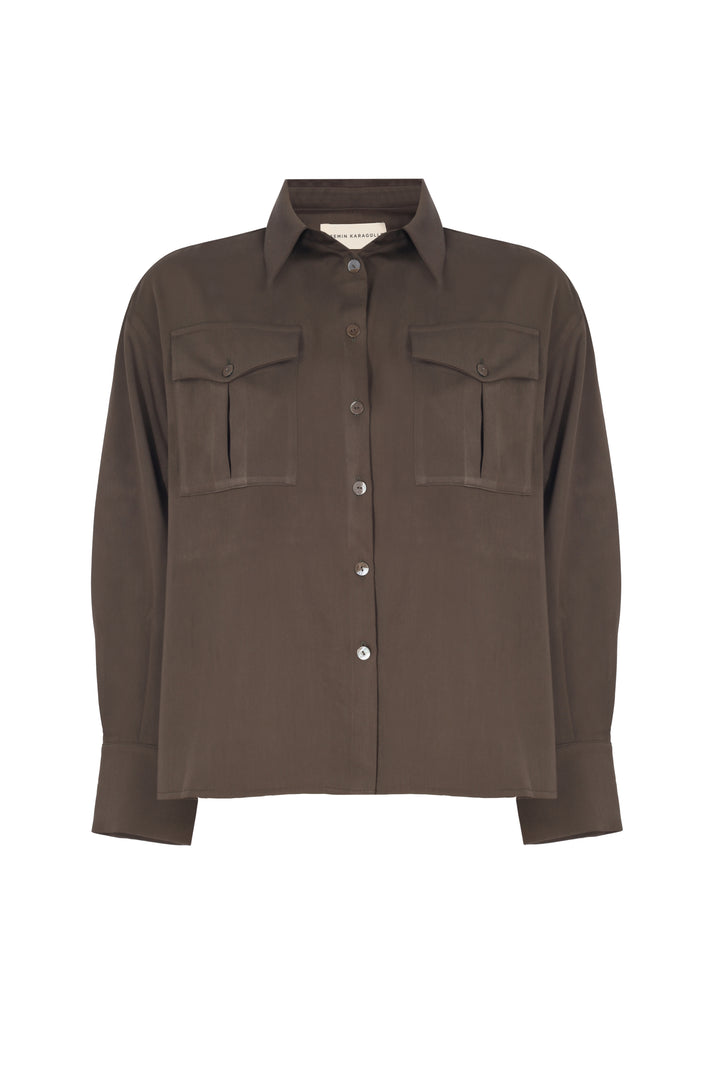 SIMONE SHIRT - DARK KHAKI